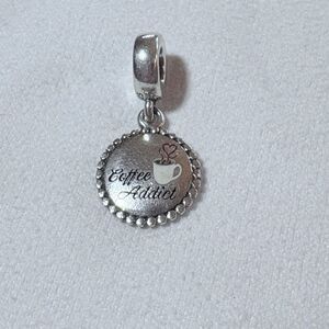 Authentic PANDORA RETIRED Sterling Coffee Addict Dangle Charm ENG791169_44